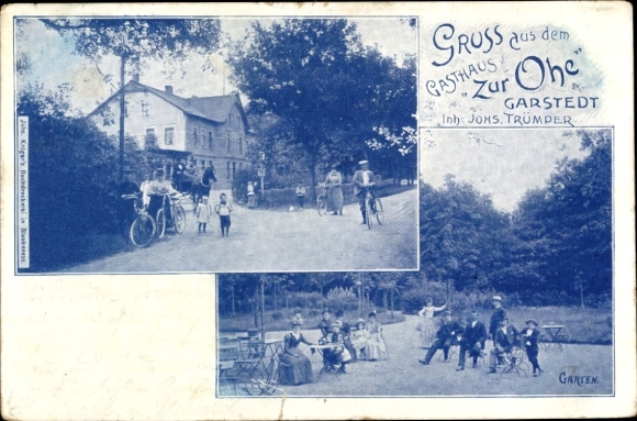 Postcard Garstedt Lüneburg Heath Lower Saxony, Gasthaus zur Ohe