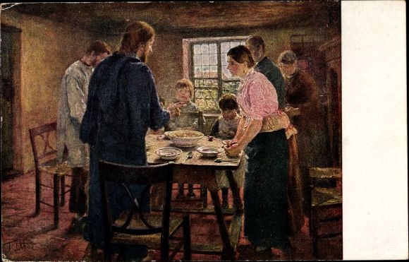 Artist PC by Uhde, Fritz, table prayer