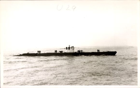 Fot. KP Niemiecki okręt podwodny, łódź podwodna, U 27, Kriegsmarine, fot. Drüppel