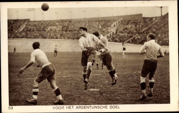 Postcard Amsterdam Nordholland Niederlande, Olympiad 1928, For the Argentinian Goal