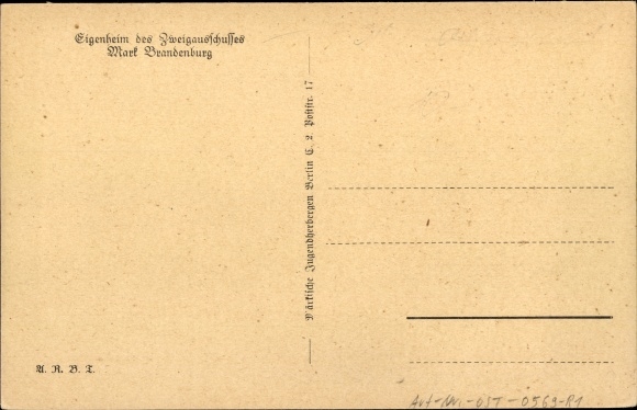 Postcard Tannenkrug in Brandenburg, Fritz Reuter youth hostel