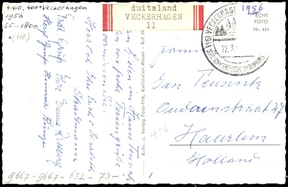 Postcard Veckerhagen Reinhardshagen on the Weser Hesse, Panorama
