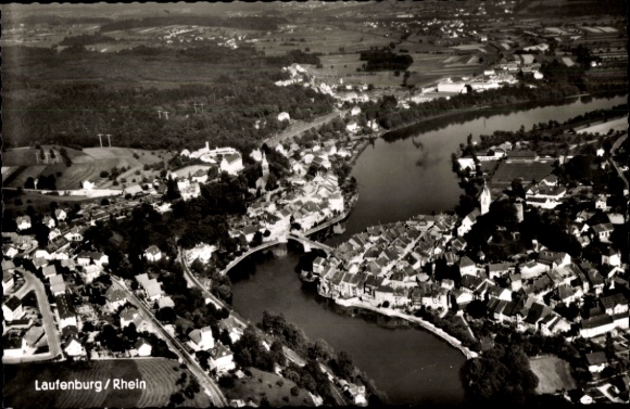 Ak Laufenburg am Hochrhein, Fliegeraufnahme