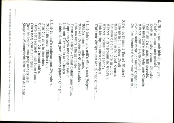 Song KP 40 lat Riesengebirglers Heimatlied, błękitne góry, zielone doliny, poeta Othmar Fiebiger