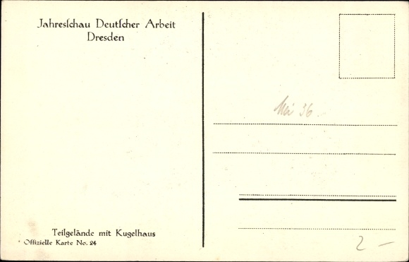 PC Dresden, Kugelhaus, annual show of German work, exhibition grounds