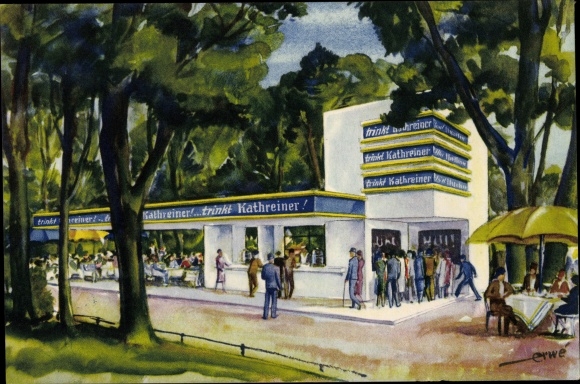 KP artysty Drezno, Kathreinergarten na II.Int. Wystawa higieny 1930