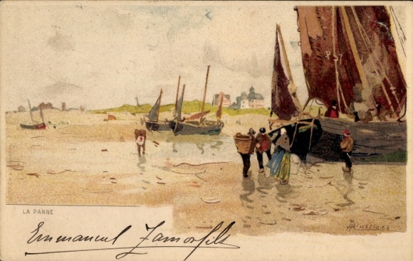 Artist Postcard Cassiers, Henri, La Panne