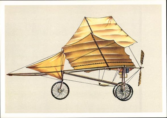 12 alte Ak Serie Historische Flugzeuge 1, diverse Modelle