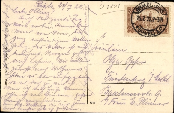 Postcard Rietz Monastery Lehnin in the Mark, inn