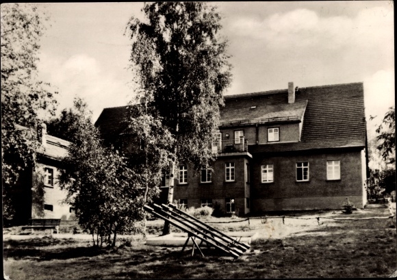 Postcard Machern in Saxony, holiday home VEB municipal housing administration Leipzig, exterior view