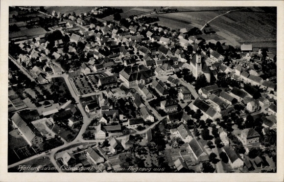 Ak Pfaffenhausen Schwaben, Luftaufnahme