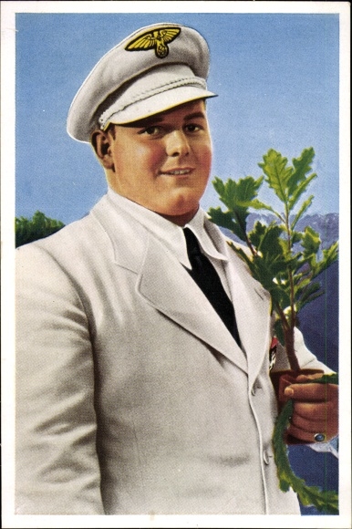 Collection picture Olympia 1936 series 19 picture 1, the German weightlifter Josef Manger, Franck Kaffee