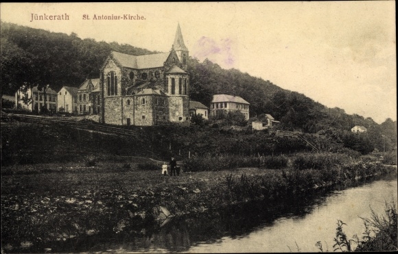 Postcard Jünkerath in the Eifel Rhineland Palatinate, St. Antonius Church