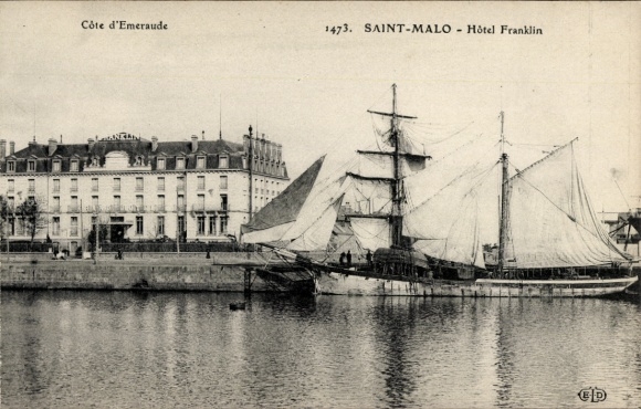 Ak Saint Malo Ille et Vilaine, Hotel Franklin