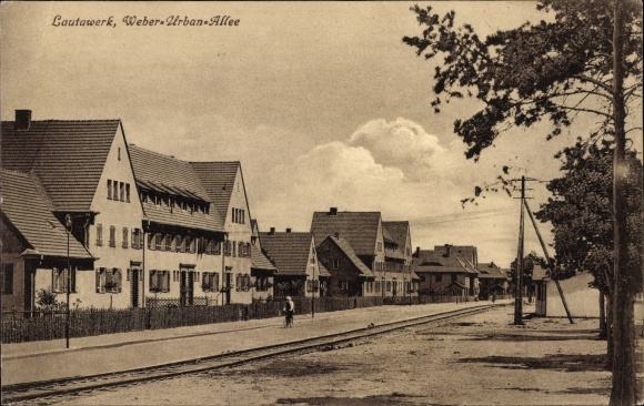 Ak Lautawerk Lauta in Sachsen, Weber Urban Allee