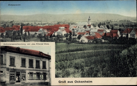 KP Ockenheim w Rheinhessen, widok ogólny, sklep spożywczy