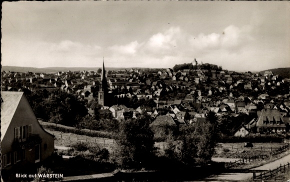 Postcard Warstein in Sauerland, general view