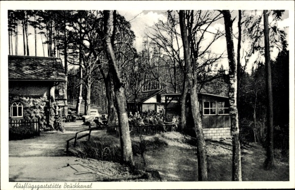 Ak Feucht in Mittelfranken, Ausflugsgaststätte Brückkanal