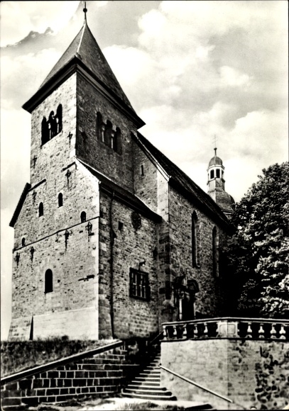 Postcard Petersberg in Hessen, Liobakirche
