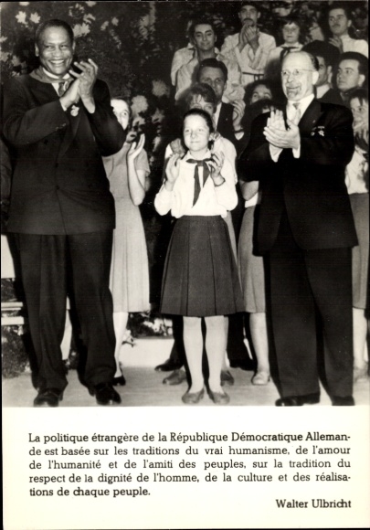 PC Walter Ulbricht, GDR, actor and civil rights activist Paul Robeson, Thälmann pioneers