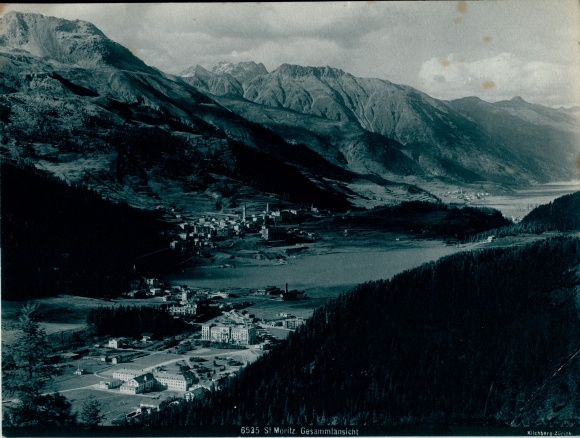Photo Sankt Moritz canton Graubünden, general view