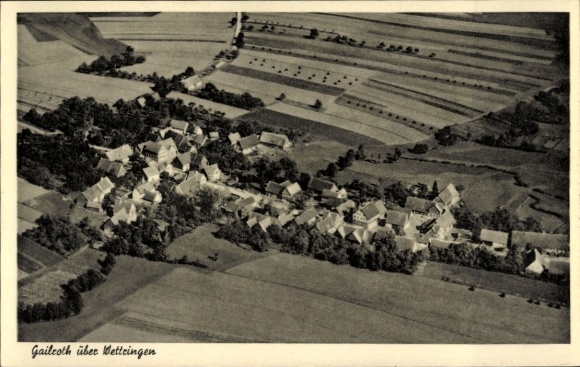 Ak Gailroth Schnelldorf in Mittelfranken, Fliegeraufnahme