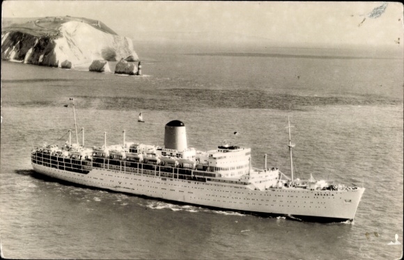 Passagiersschip Ak Orient Arcadia, P&O, Isle of Wight, The Needles