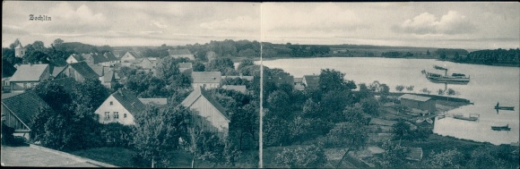 Klapp Postcard Zechlin Rheinsberg in der Mark, Panorama
