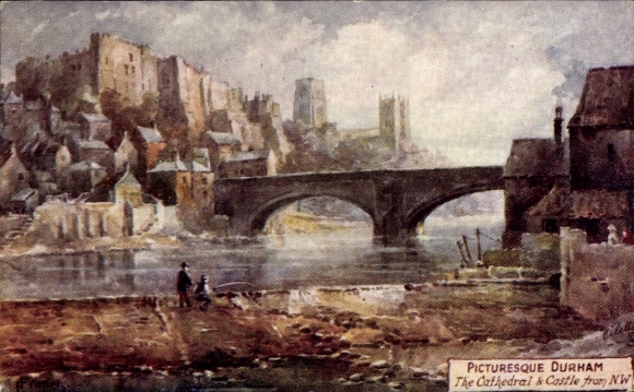 Postcard Durham Northeast England