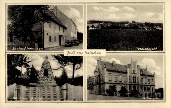 Ak Hainchen Netphen in Siegerland, herberg totaaloverzicht, landhuis, monument
