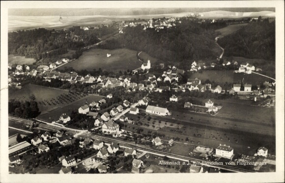 Ansichtkaart Altenstadt an der Iller, luchtfoto