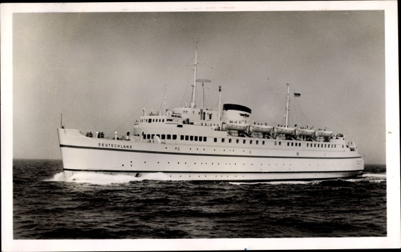 Ak Bundesbahn hoogzeeveerboot Duitsland