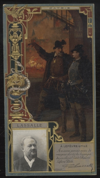 Merchant picture advertising card Lefevre-Utile Lu Art Nouveau, Ferdinand Lassalle