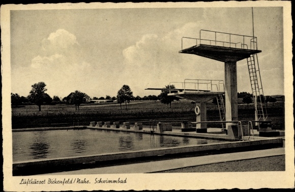 Postcard Birkenfeld on the Nahe, swimming pool