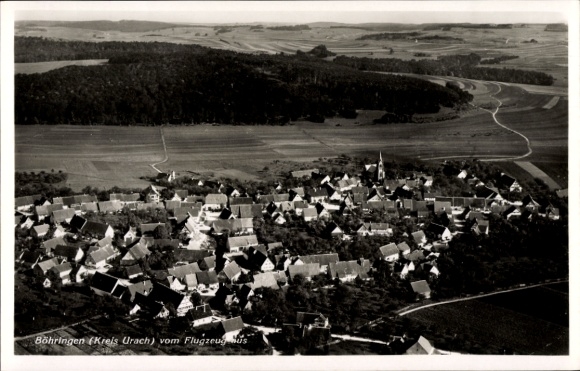 Postcard Böhringen in the Swabian Alb, aerial photograph