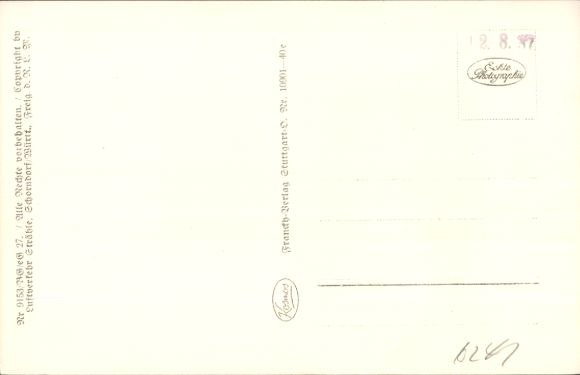 Postcard Gerlingen in Württemberg, aerial photograph