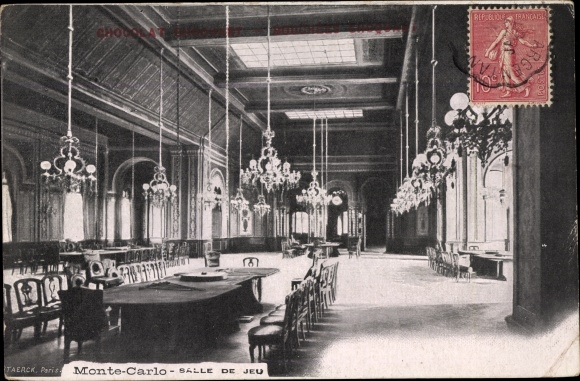KP Monte Carlo Monako, vue generale de la Salle de Jeu, Ruletka