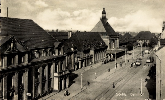 Ak Görlitz in der Lausitz, Bahnhof