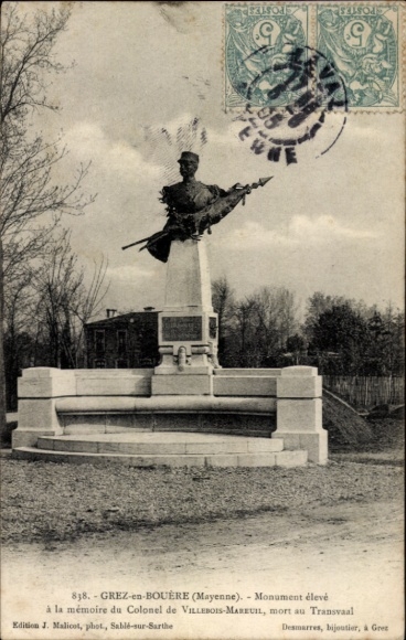 Ak Grez en Bouère Mayenne, Denkmal