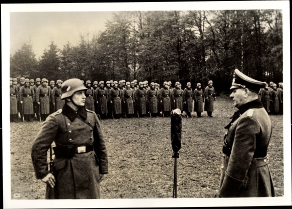 Photo Heinrich Hoffmann, non-commissioned officer on the western front, receives the Iron Cross, Nov 1939