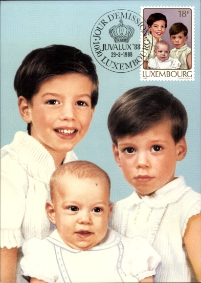 Maximum Ak Prinzen Guillaume, Felix und Louis von Luxemburg, Portrait