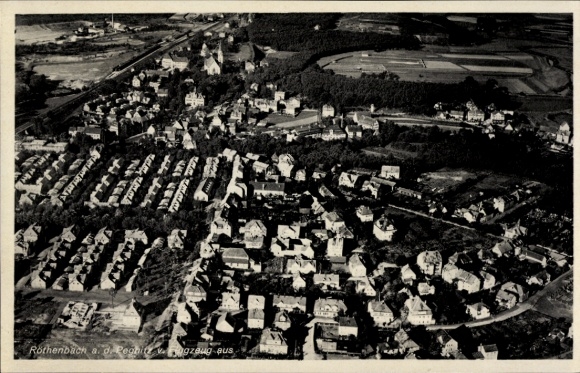 Ak Röthenbach an der Pegnitz, luchtfoto