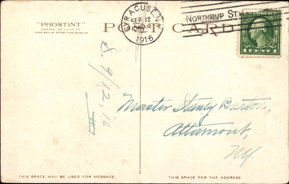 Postcard Syracuse New York USA, the Onondaga