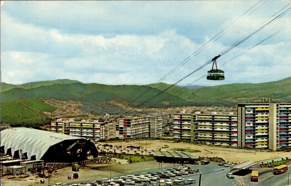 Postcard Caracas Venezuela, Teleferico, Estacion Mariperez