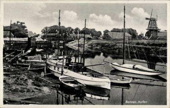 KP Norden Fryzja Wschodnia, port, wiatrak