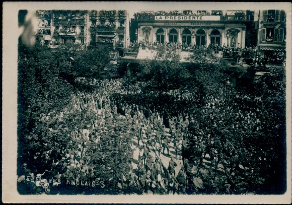 Foto Paris II., Boulevard des Capucines, Siegesparade 1919