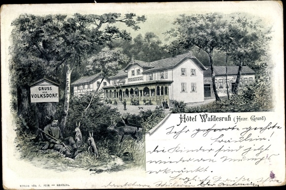 Ansichtkaart Hamburg Wandsbek Volksdorf, Hotel Waldesruh