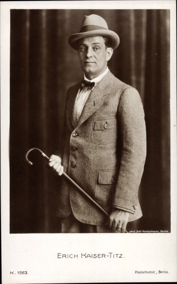 KP Aktor Erich Kaiser Titz, Portret