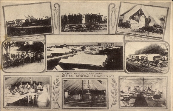 Postcard Le Tréport Seine Maritime, Camp Anglo Canadian Hôpital Général Canadien