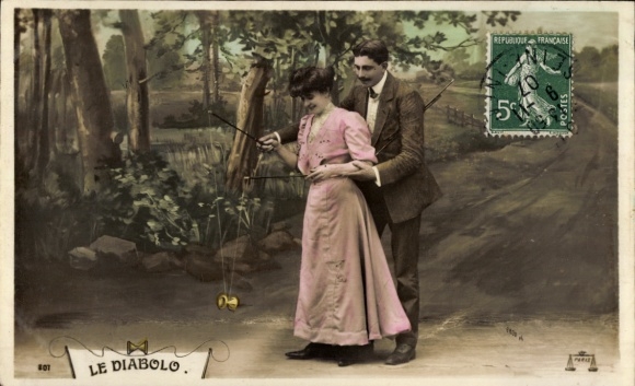 Ak Liebespaar, Diabolo